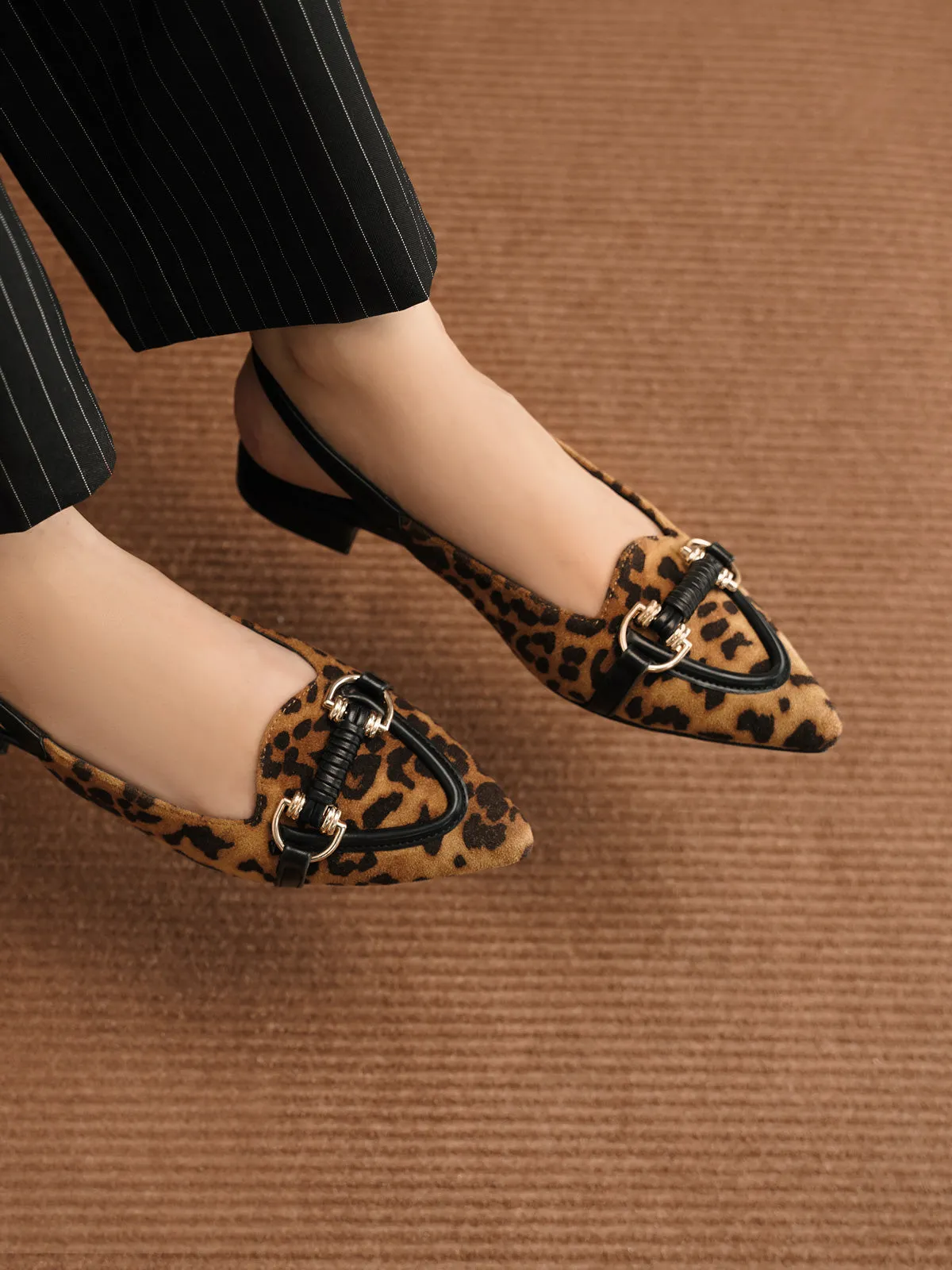 Women "NATSU" Back Strap Flat Sandals