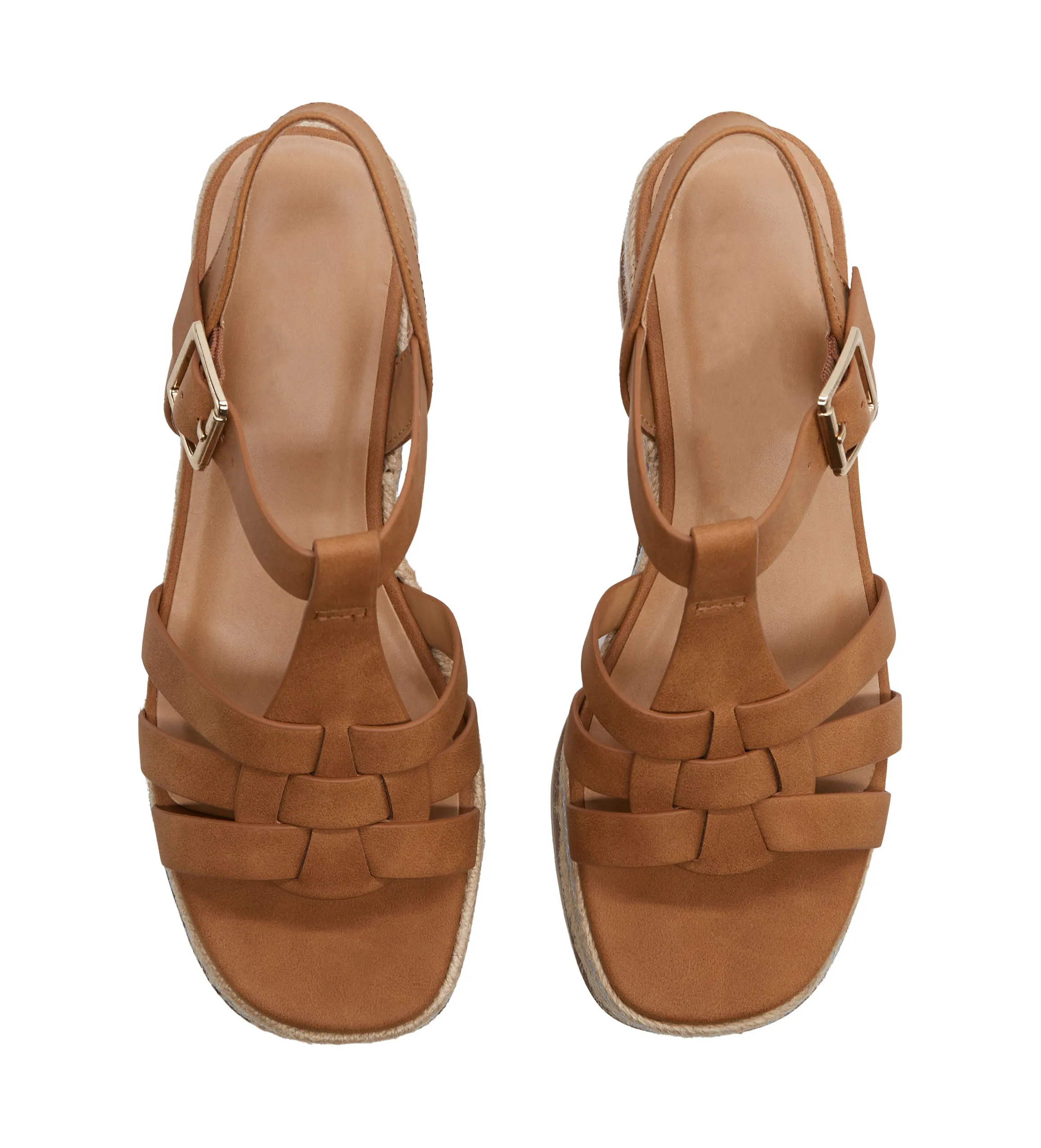 Women's Caged Espadrille Sandal with Adjustable Ankle Strap