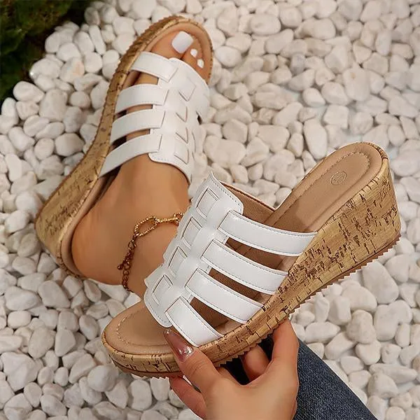 Women's Roman Wedge Casual Beach Slippers 29218141S