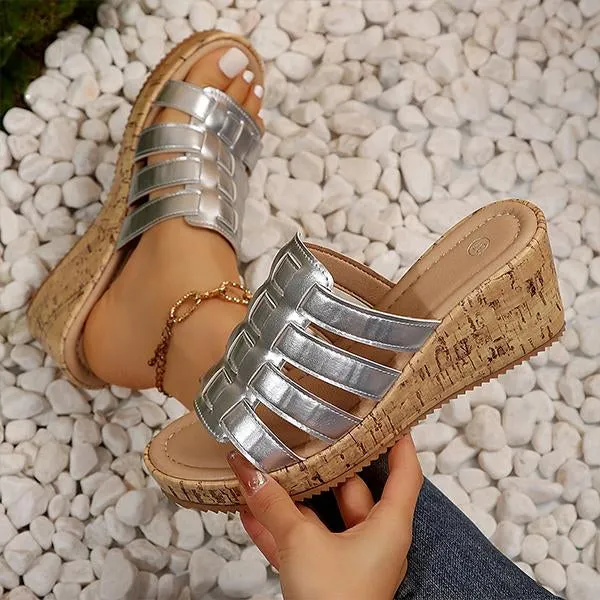 Women's Roman Wedge Casual Beach Slippers 29218141S