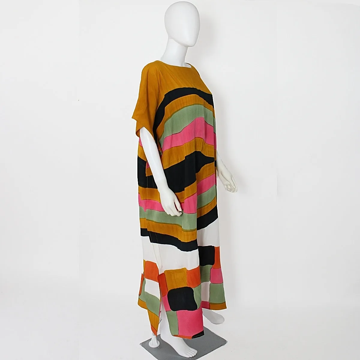 Yellow and Pink Sunset Kaftan